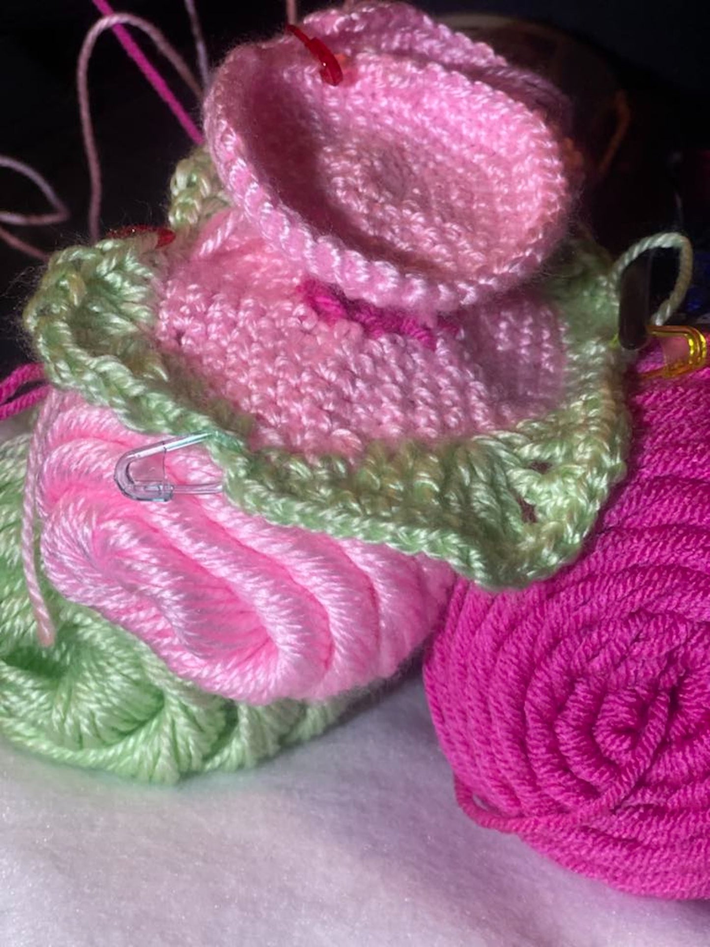 Crocheted Baby Afghan - Pigs