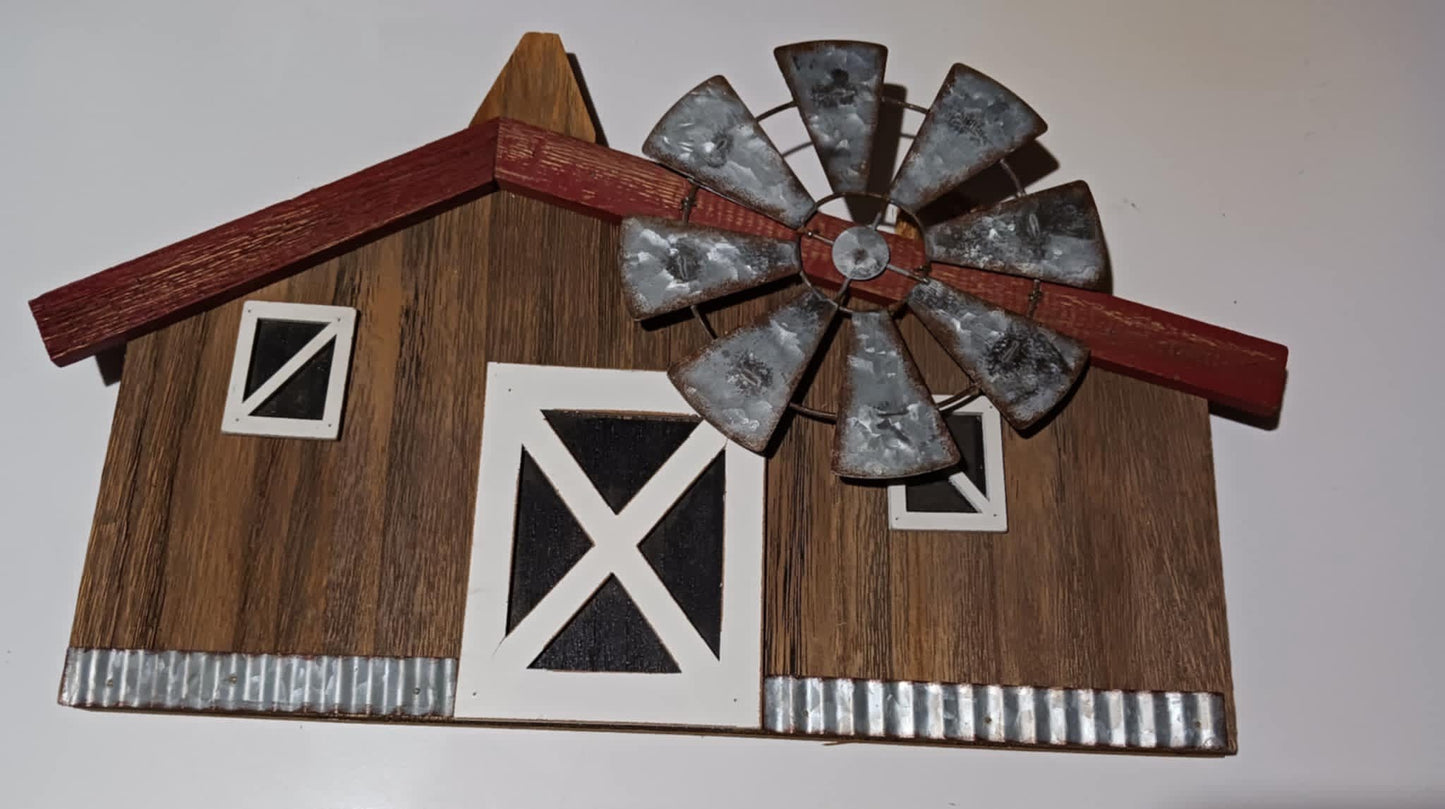 Barn and pig hook and wall art