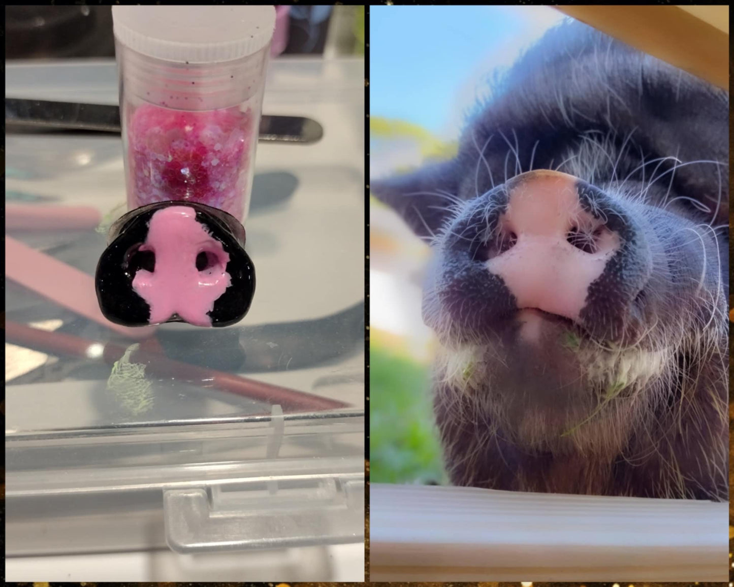 Custom acrylic epoxy resin snout keychain