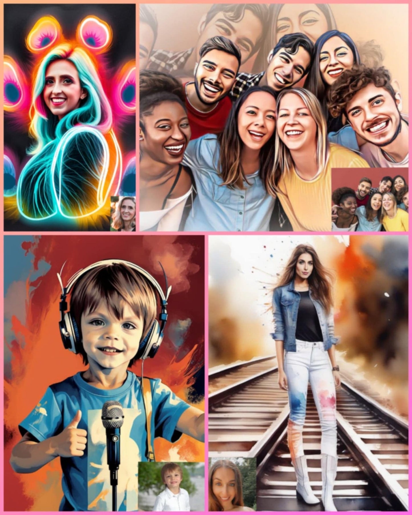 Custom digital portrait (human)