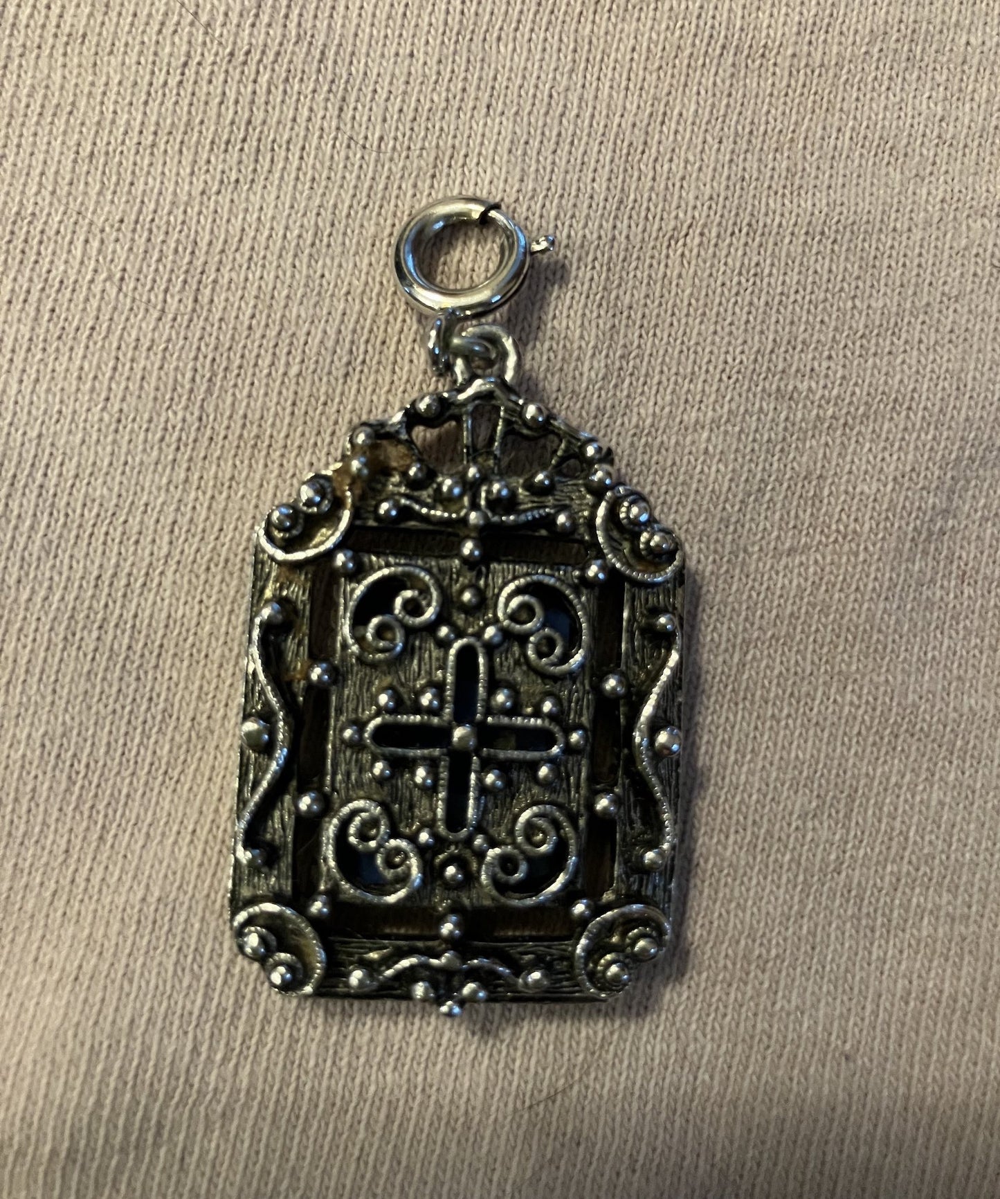 Silver & blue pendant