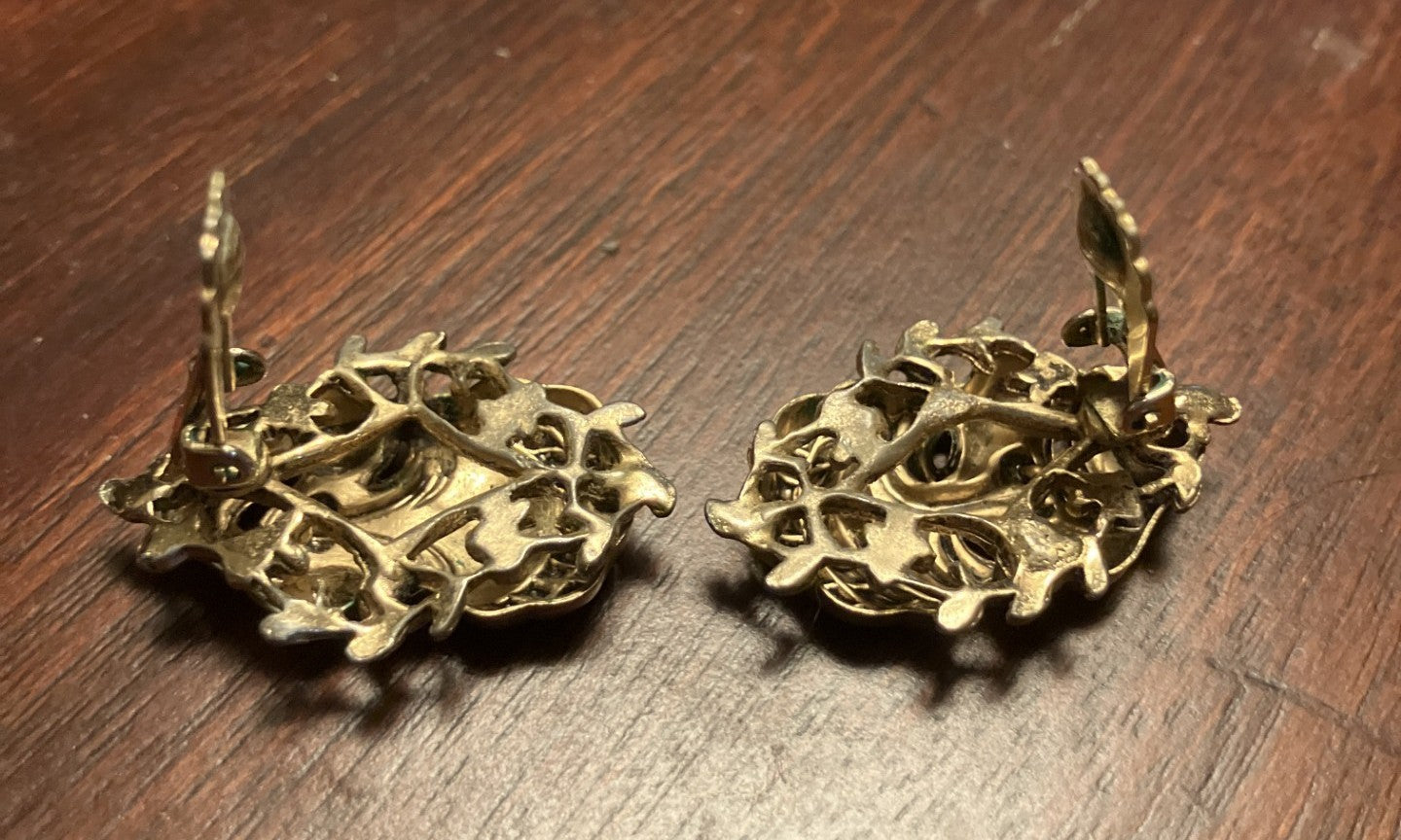 Vintage "Dramedy" clip-on earrings