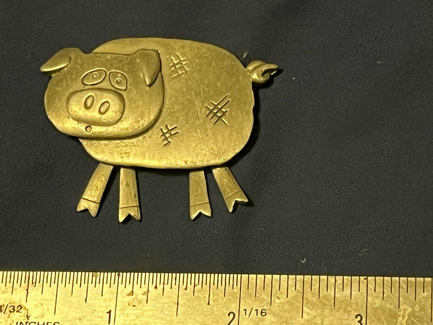 Last Day Fun Item #8 - Pewter Pig Pin