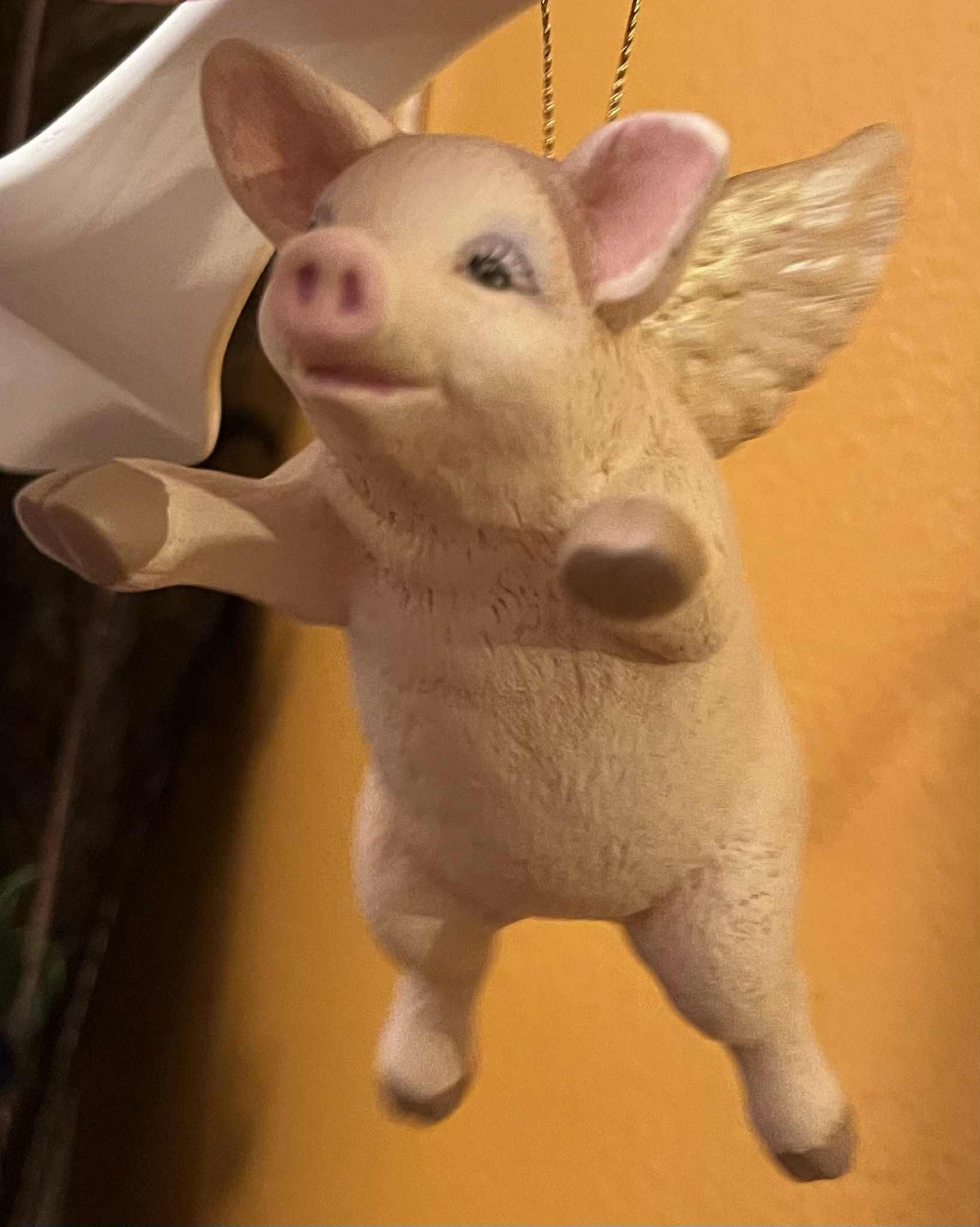 Flying pig Christmas Ornament