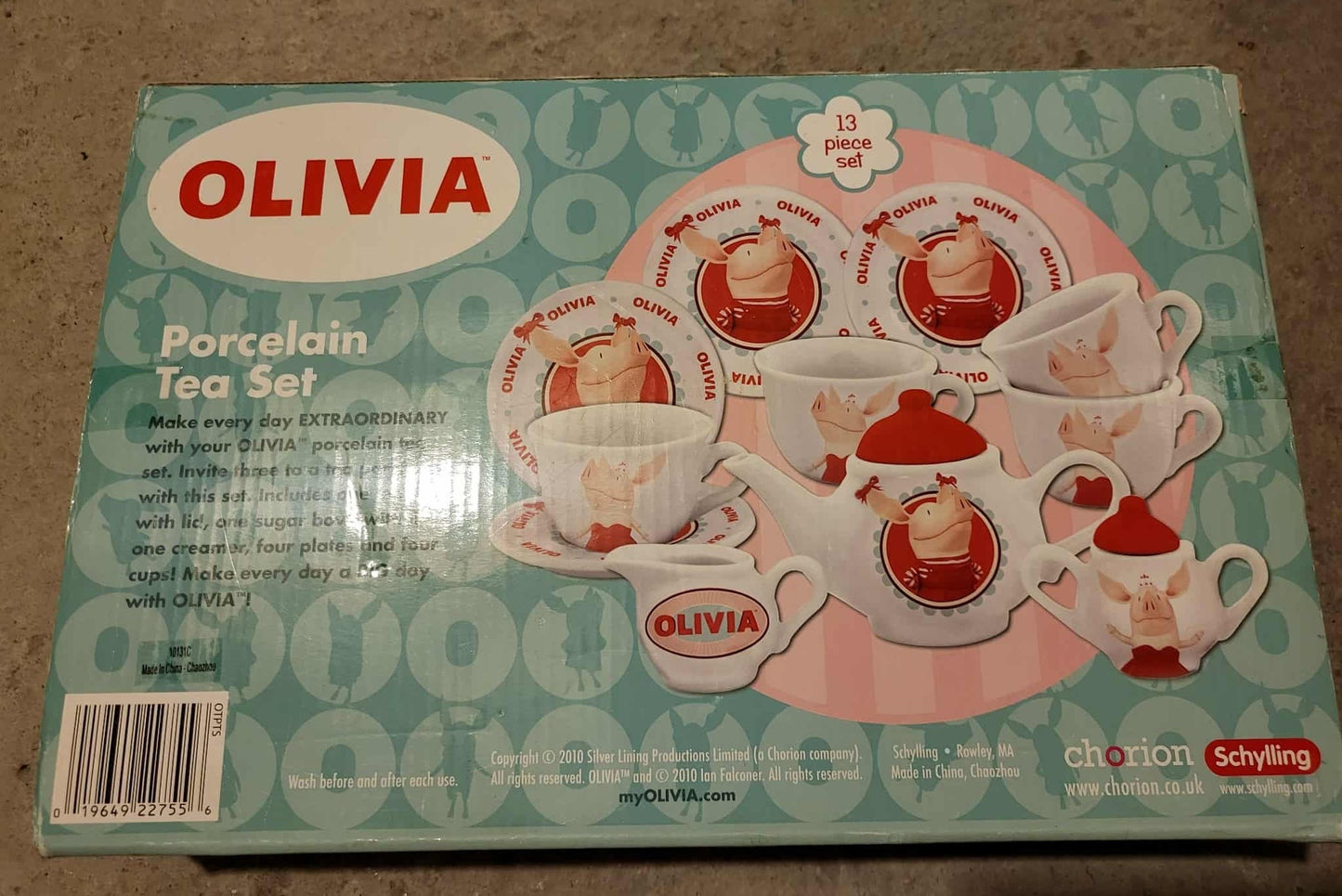 Child's Tea Set (Olivia the Pig)