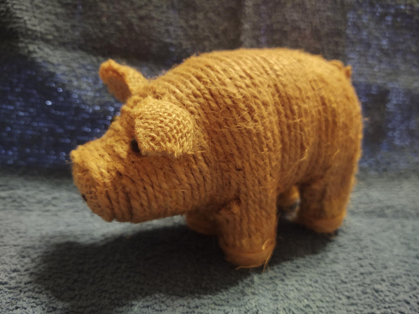 Fun Closing Item #6: Sisal and Burlap Piggy