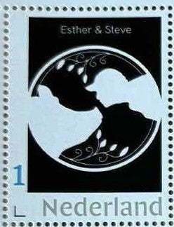 Stamp sheet - Esther and Steve (OA logo)