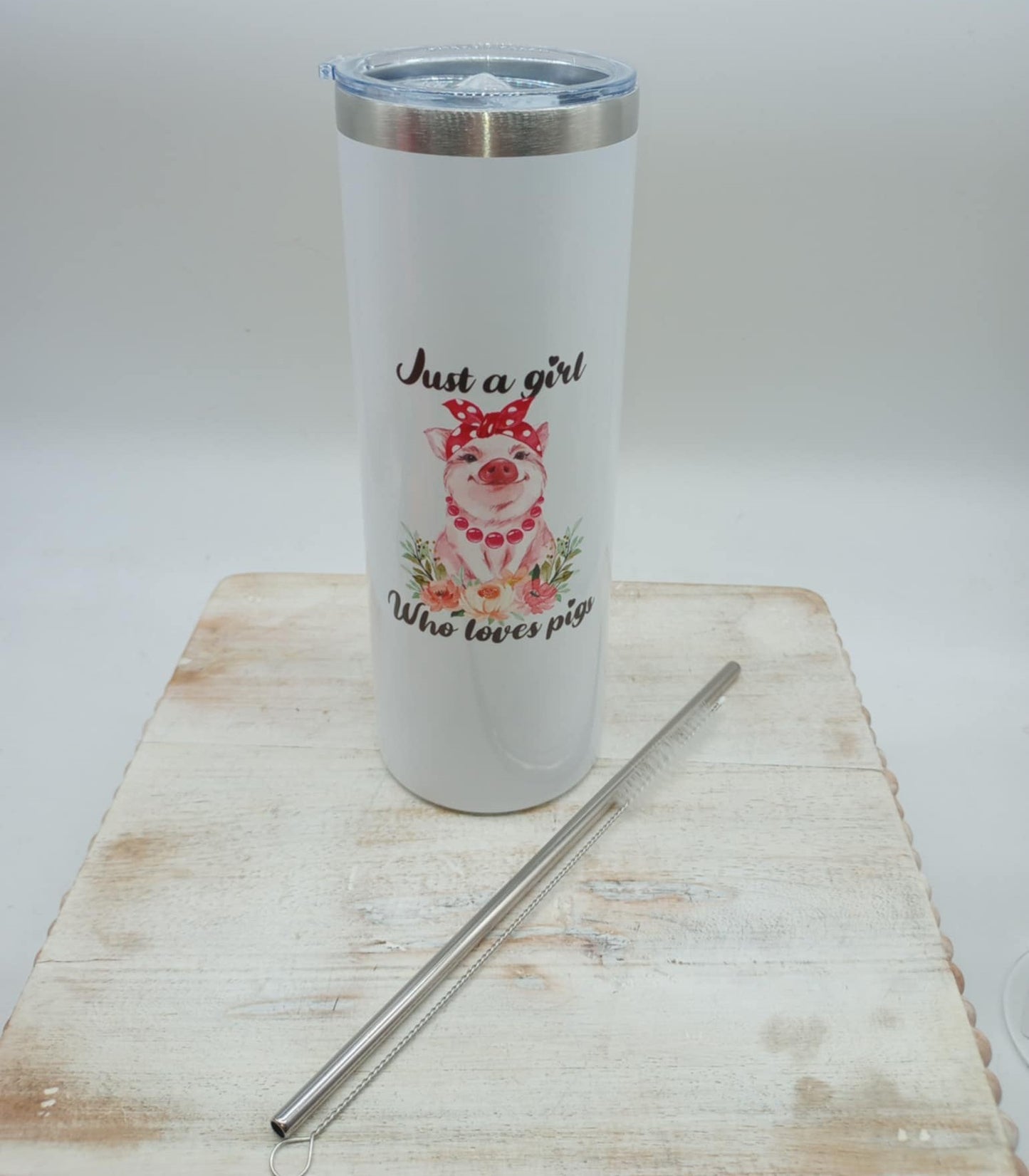 "Just a girl who loves pigs" tumbler