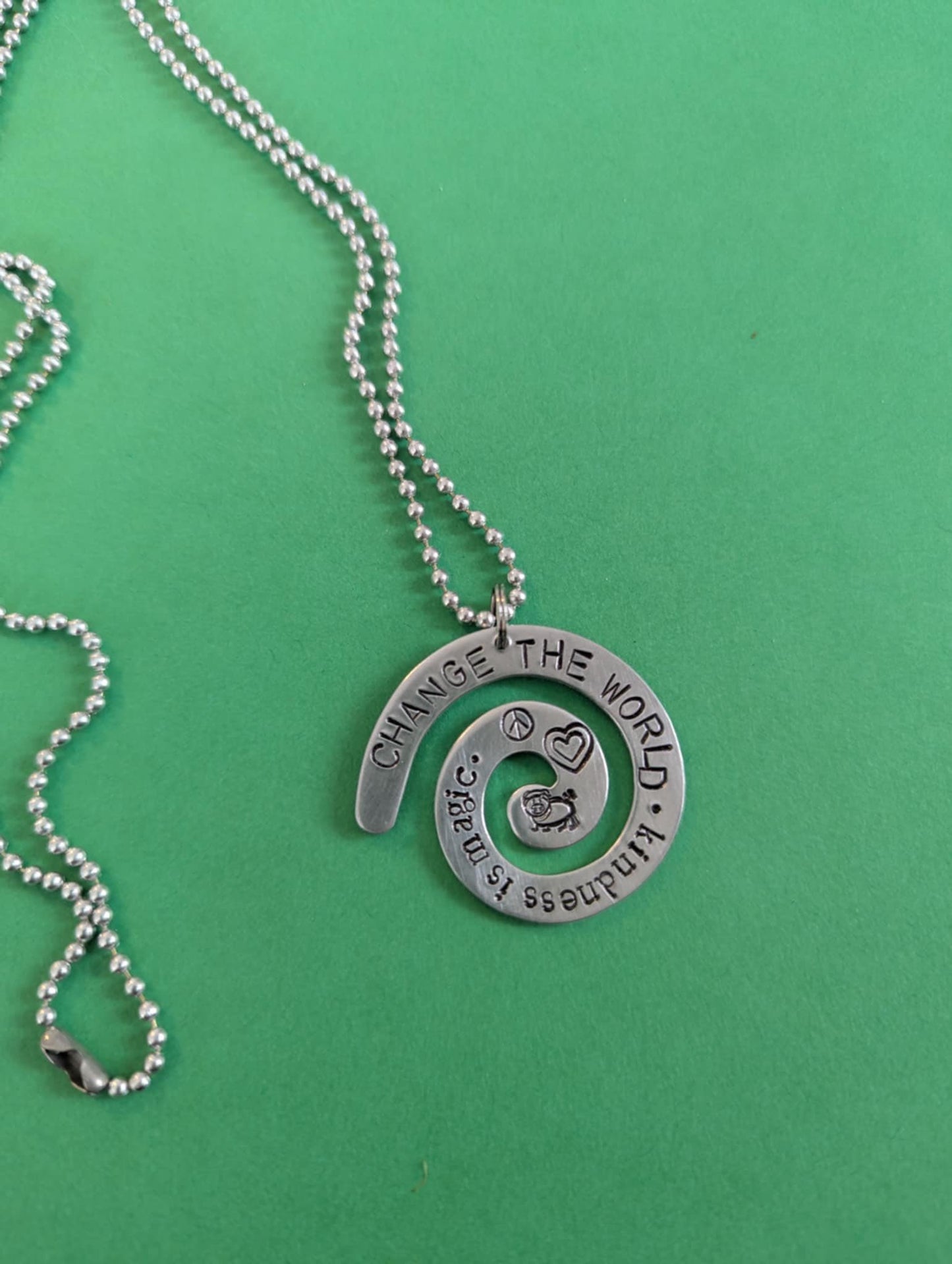 Change the World-Kindness is Magic necklace (2017)