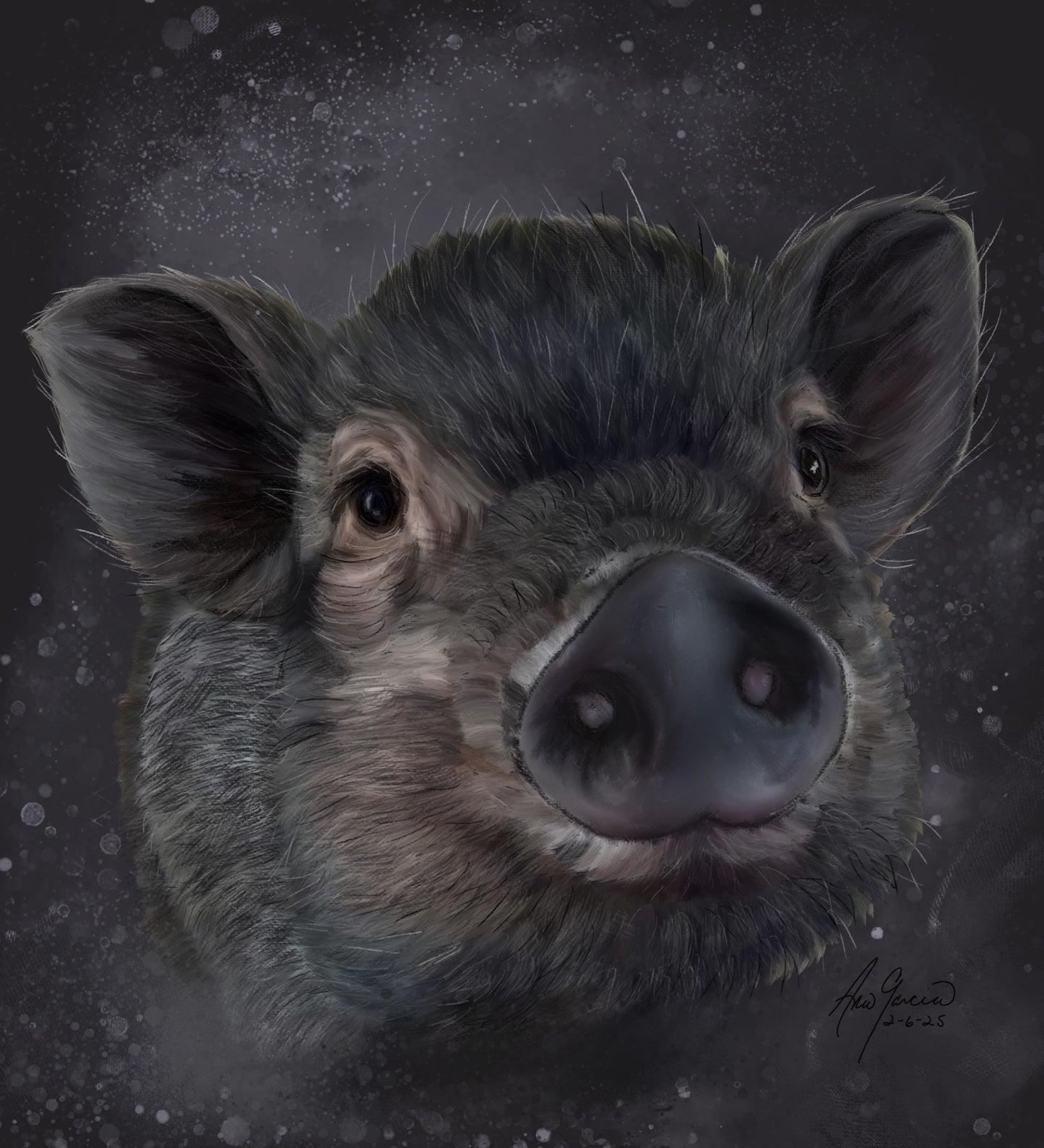 Framed print of adorable Maddie