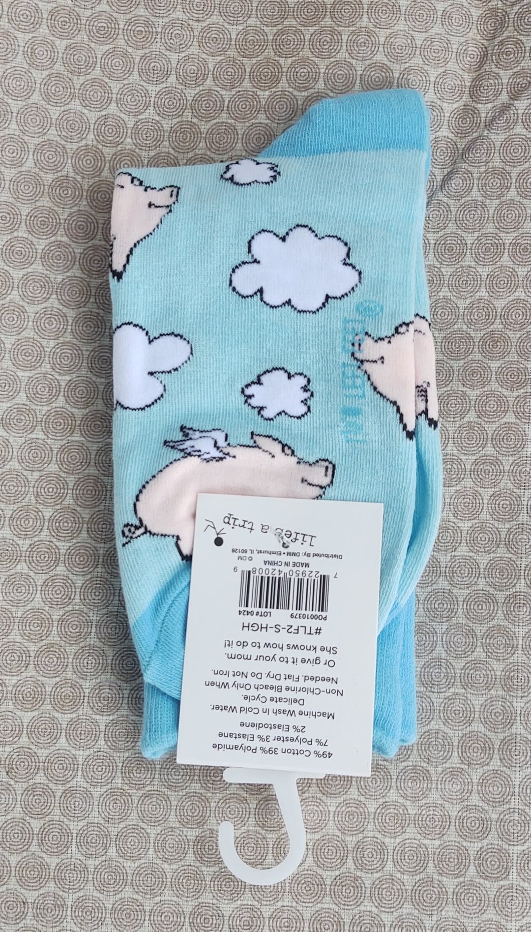 Last Day Fun Item #9 - Flying Piggy Socks