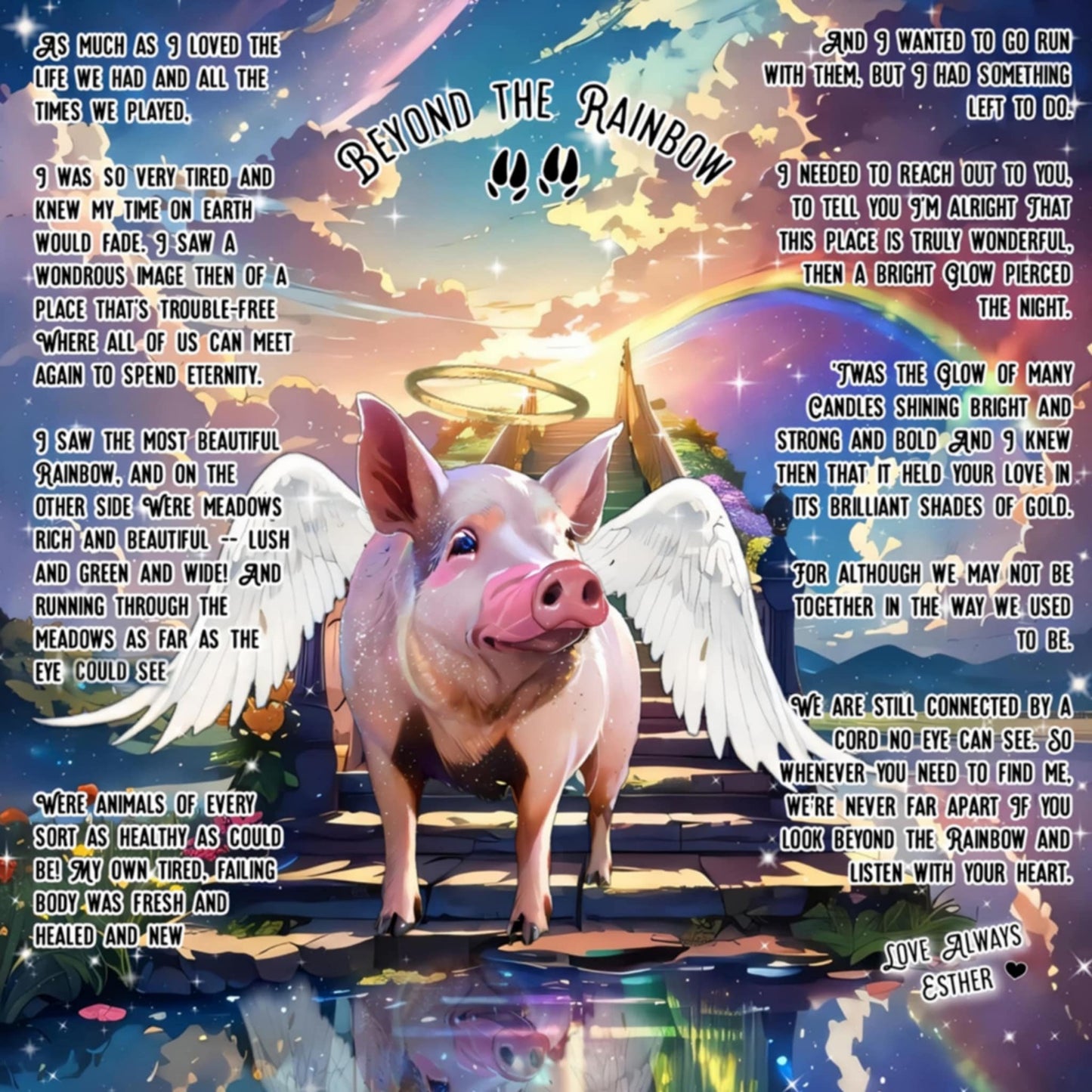 Framed Esther Memorial artwork by Billie Jo Corum