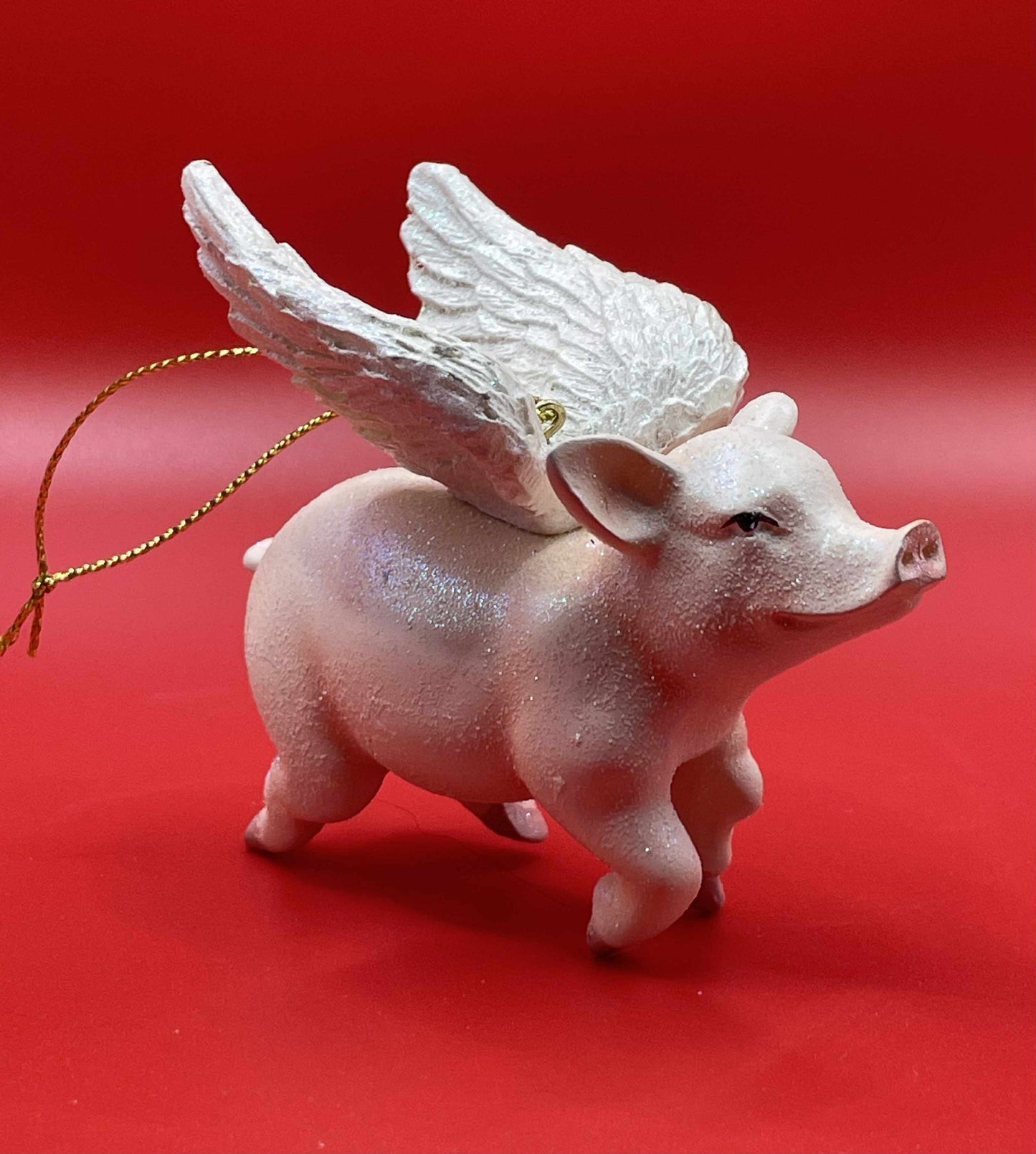 Flying pig Christmas Ornament