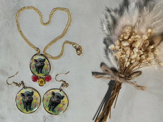 Maddie necklace and earrings