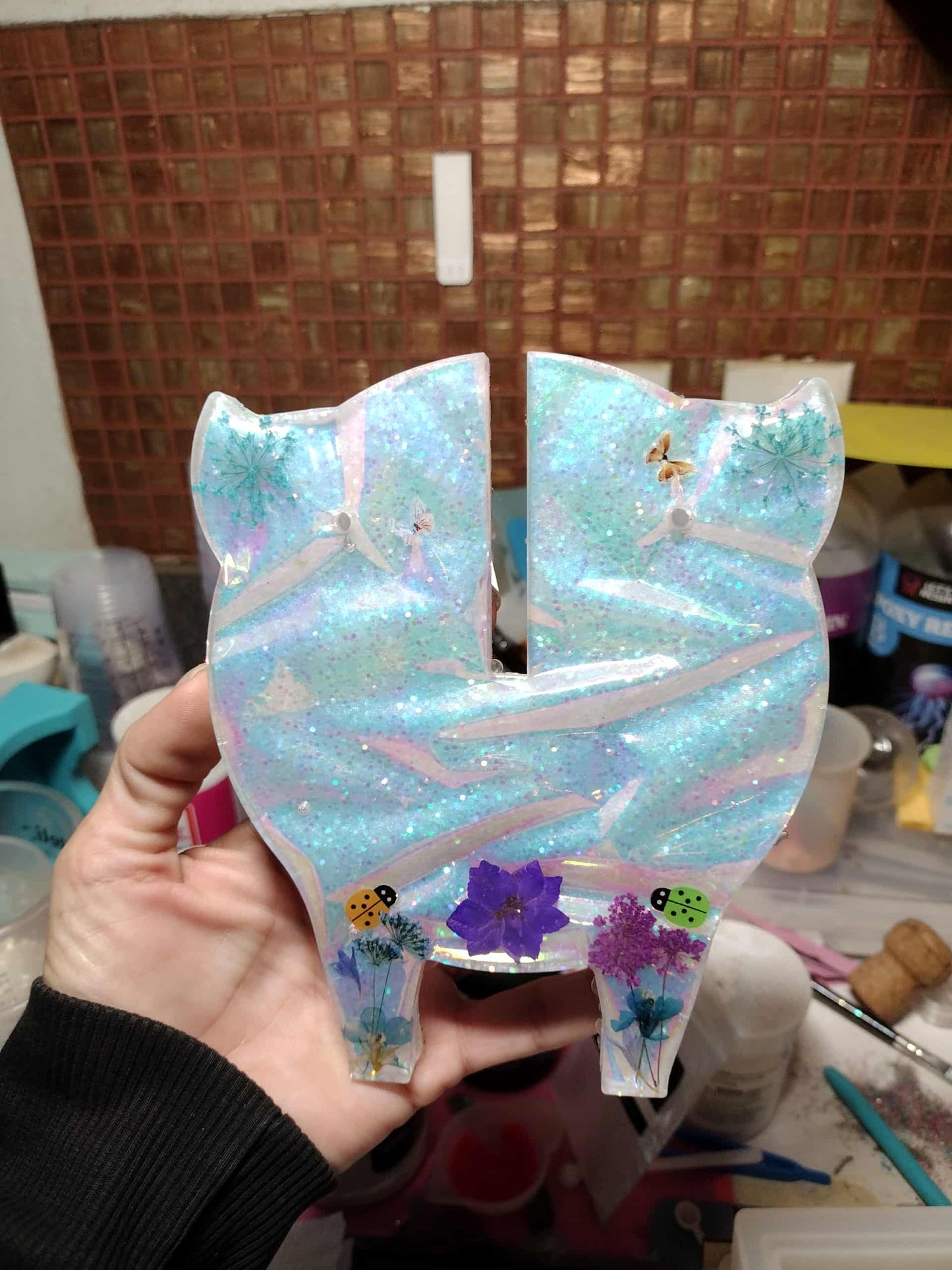 3D Piggy Coaster Set