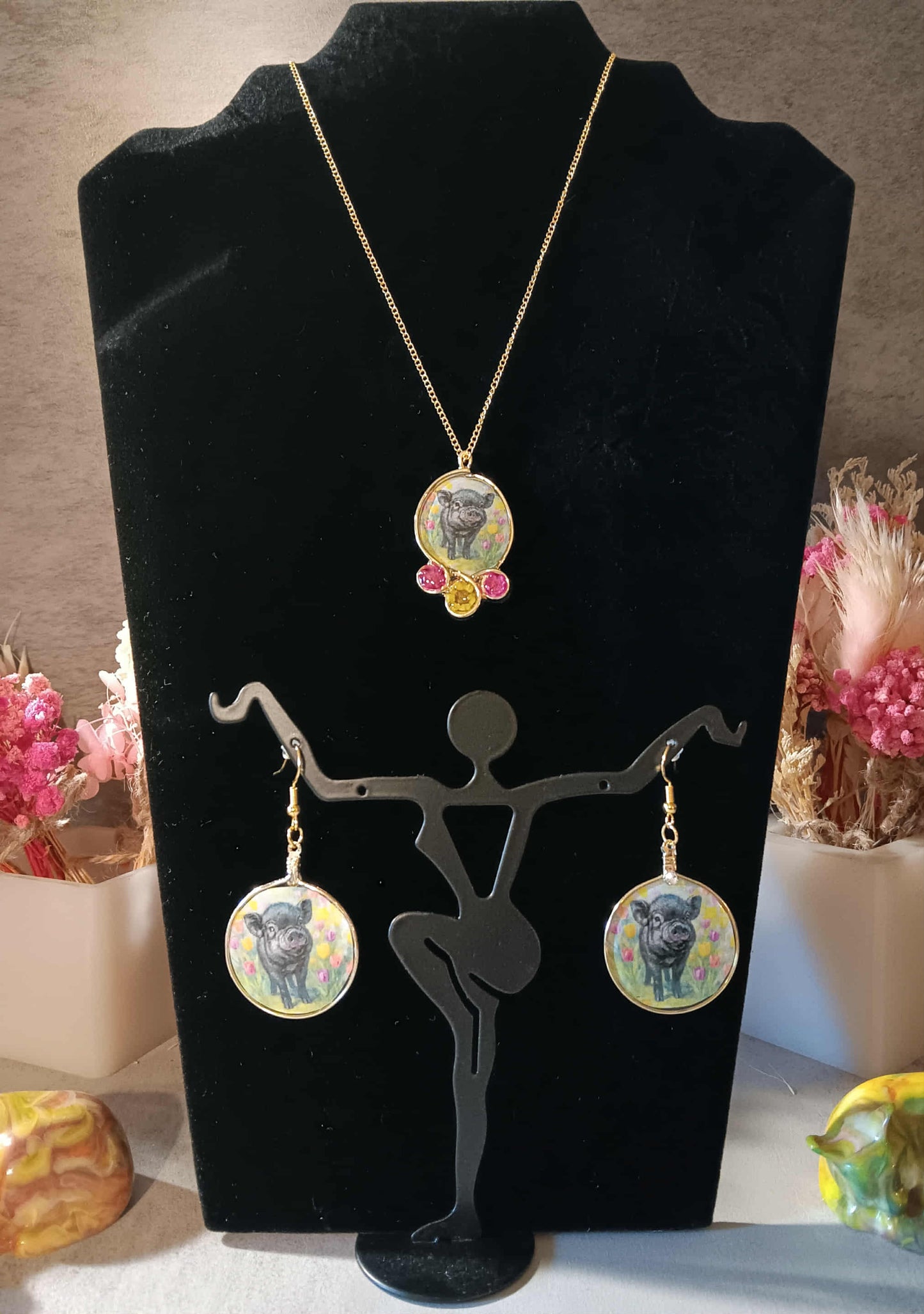 Maddie necklace and earrings