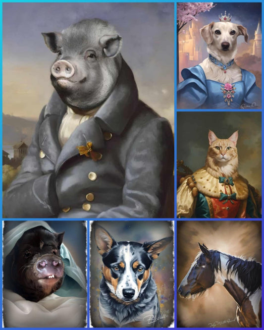 Custom digital portrait (pet)