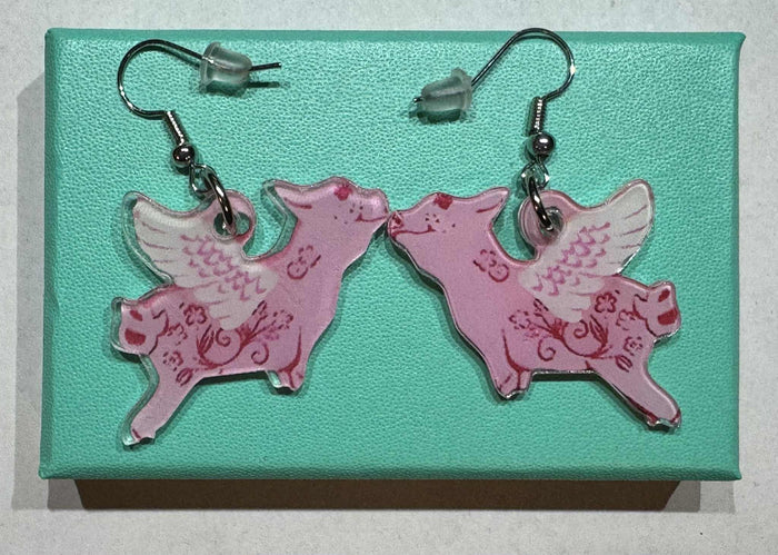 Angel PIggy Earrings