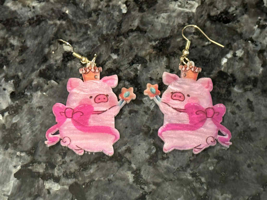 Princess Piggy Earrings