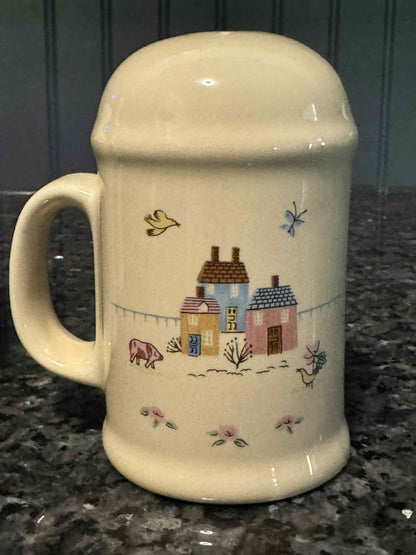 Country-themed shakers with matching plate