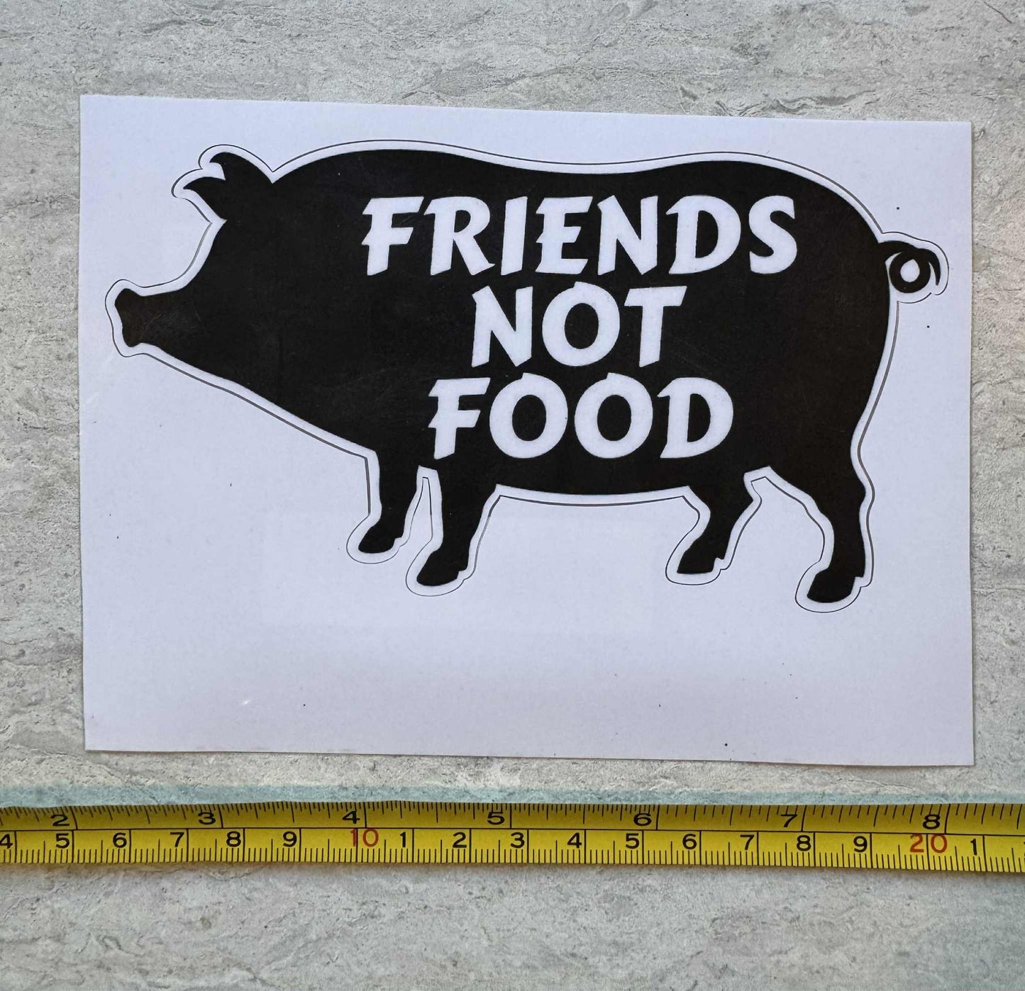 Set of six animal advocacy stickers