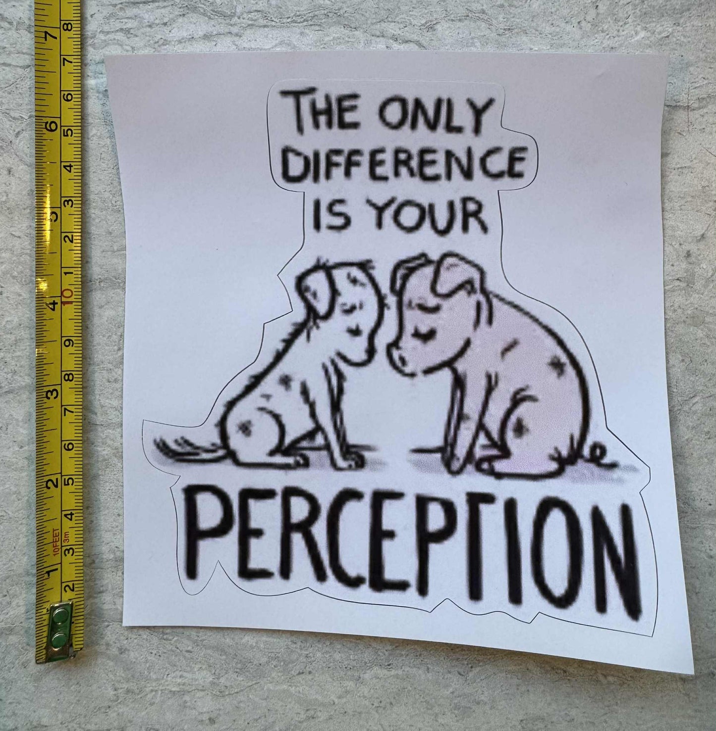 Set of six animal advocacy stickers