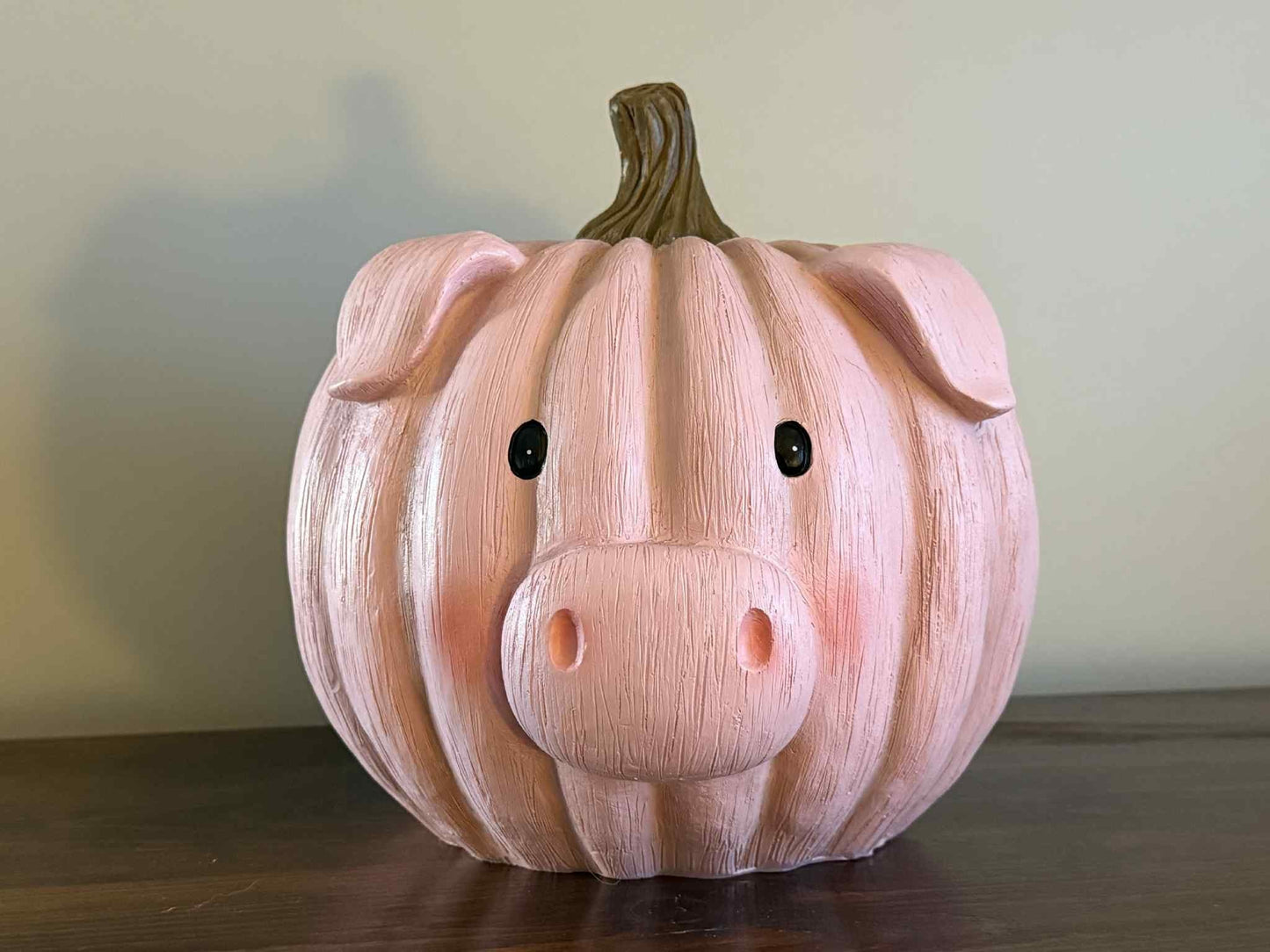 Pink Piggy Pumpkin