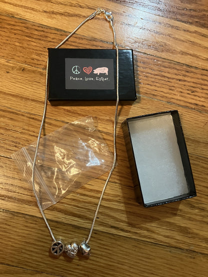 Peace-Love-Esther neckace