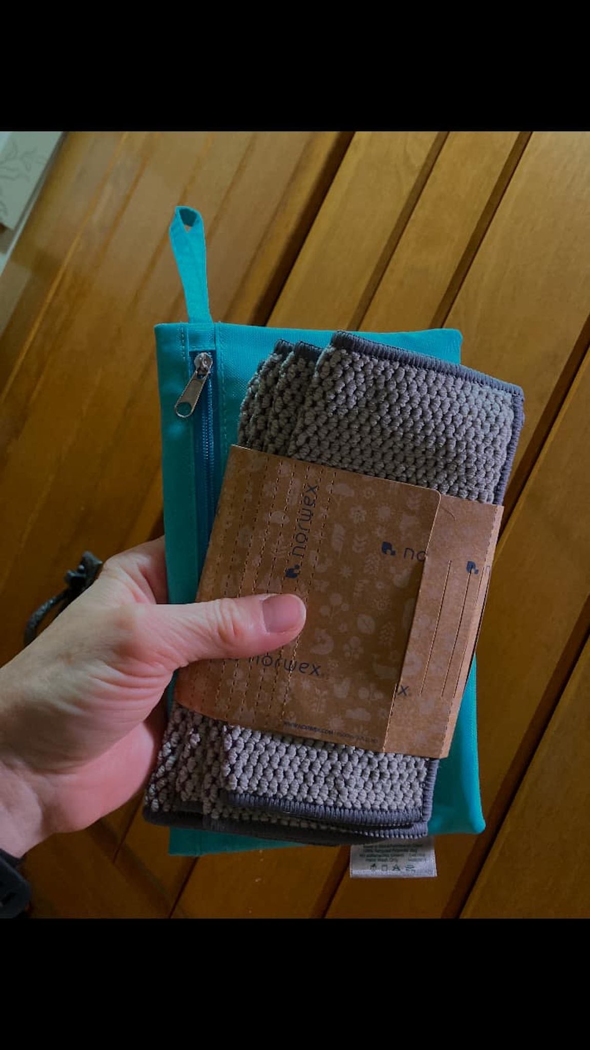 Norwex traveling napkins/cloths and cutlery with cases