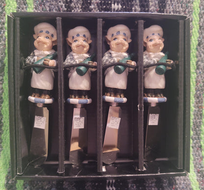 Dept 56 Jam Bon Hog Trivet (Cheese Board) + Spreaders