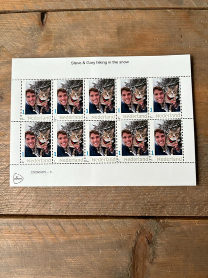 Stamp sheets - Steve & Gary