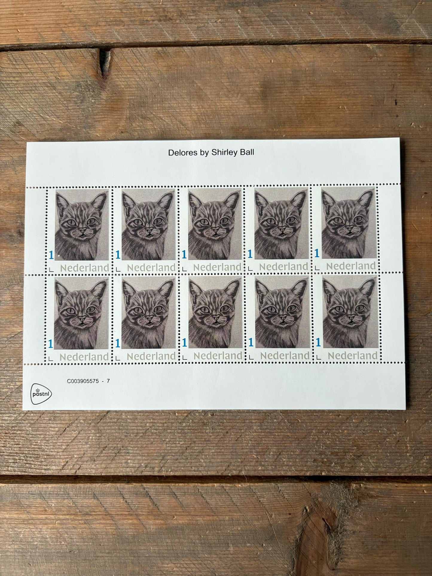 Stamp sheets - Delores drawing