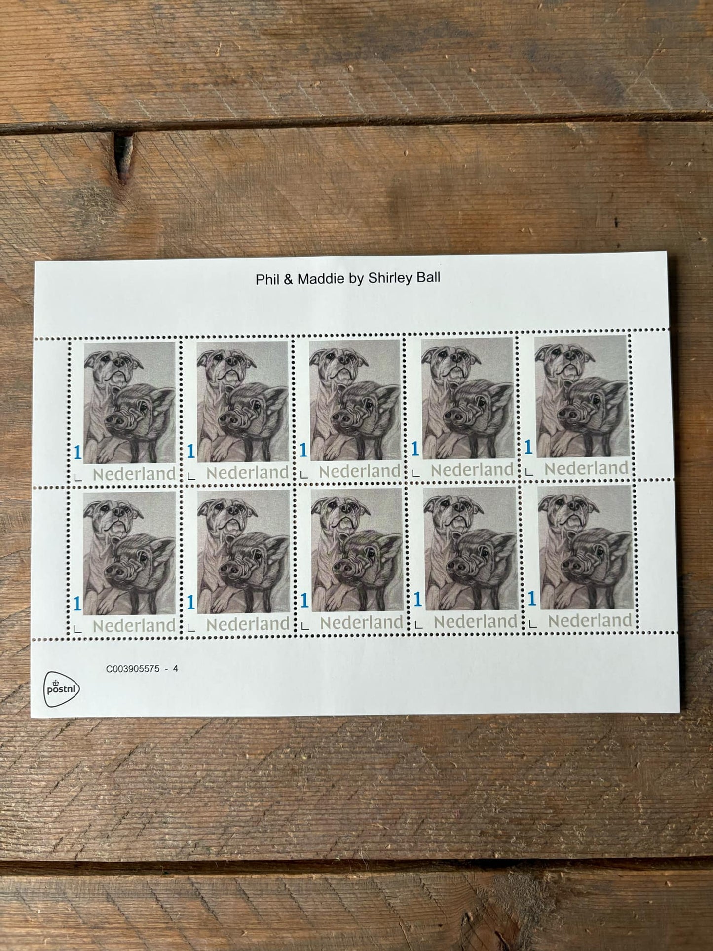 Stamp sheets - Phil and Maddie drawing