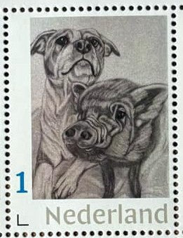 Stamp sheets - Phil and Maddie drawing