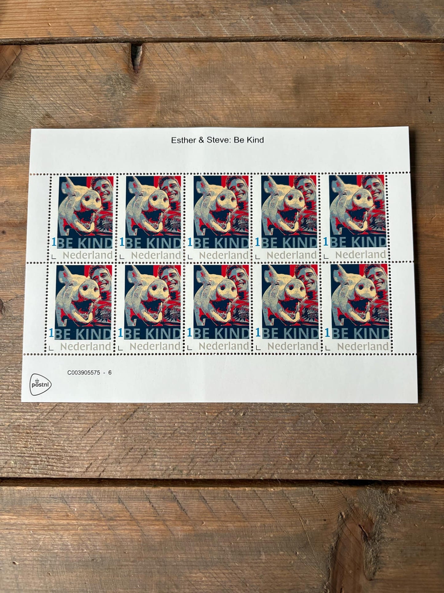 Stamp sheets - Steve & Esther "Be Kind"