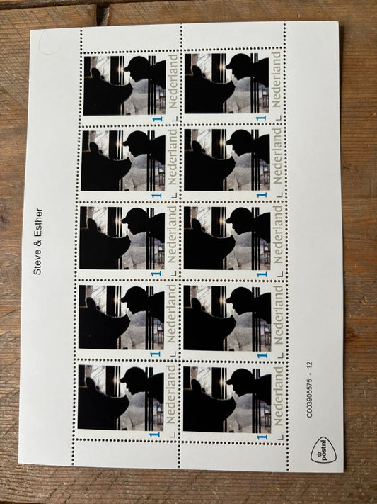 Stamp sheets - Steve & Esther silhouette