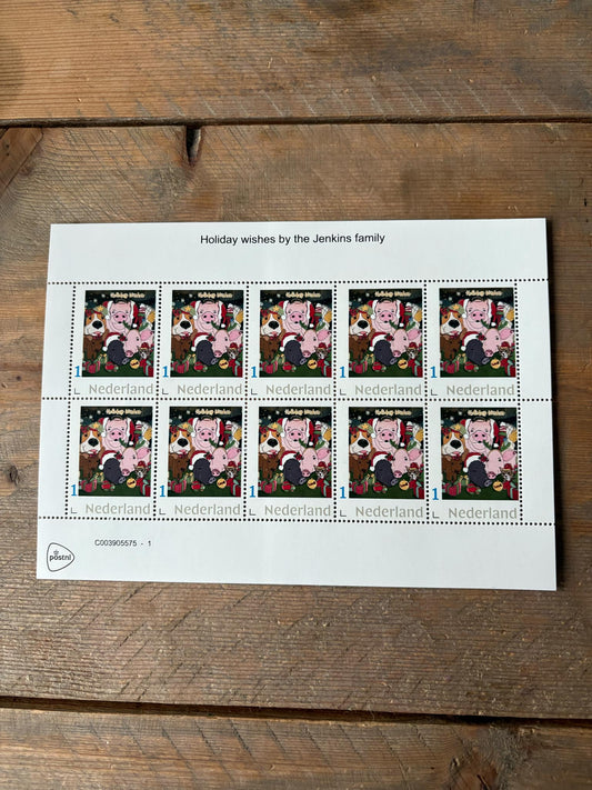 Stamp sheets  - Holiday wishes