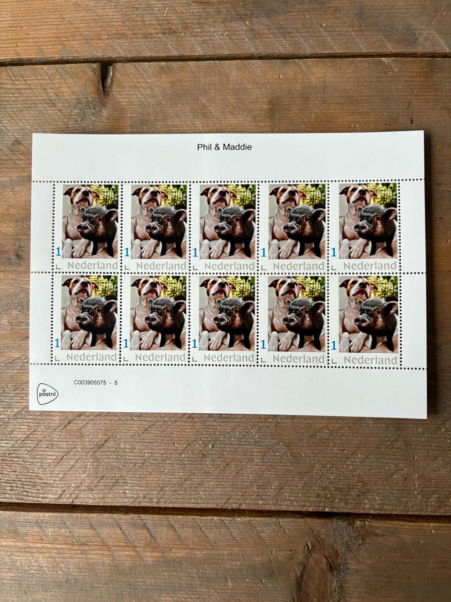 Stamp sheets - Phil and Maddie