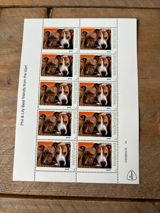Stamp sheets  - Phil and Lilly