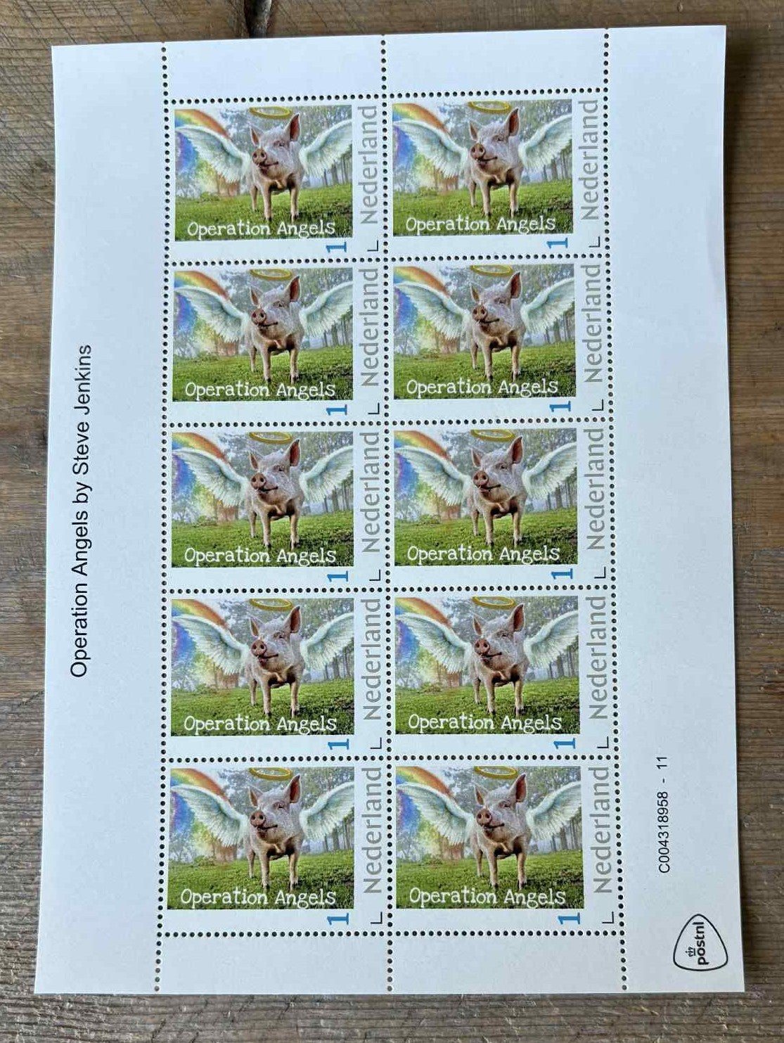 Stamp sheet - Operation Angels