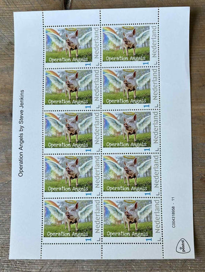 Stamp sheet - Operation Angels