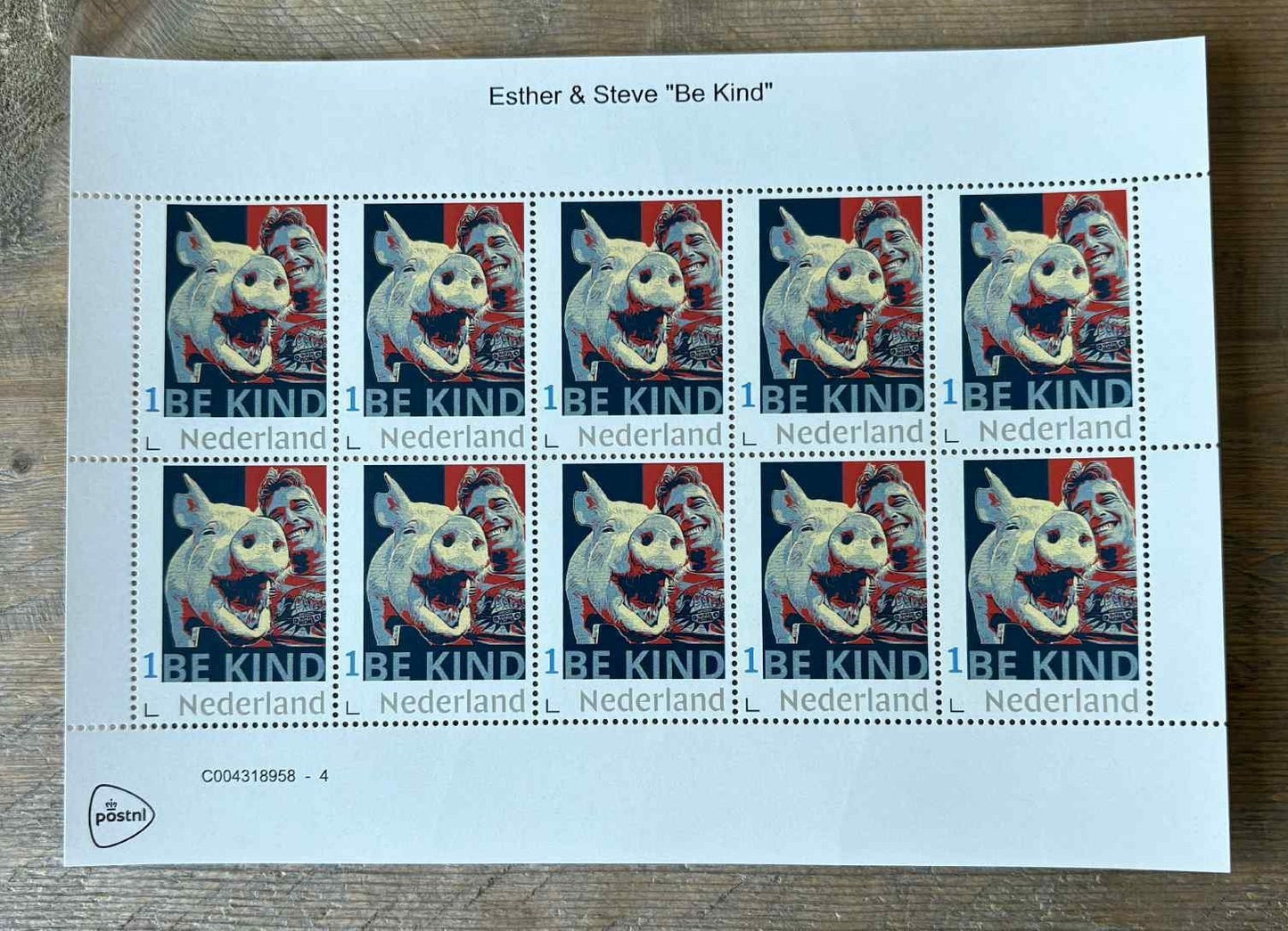 Stamp sheet - Be Kind (Esther and Steve)