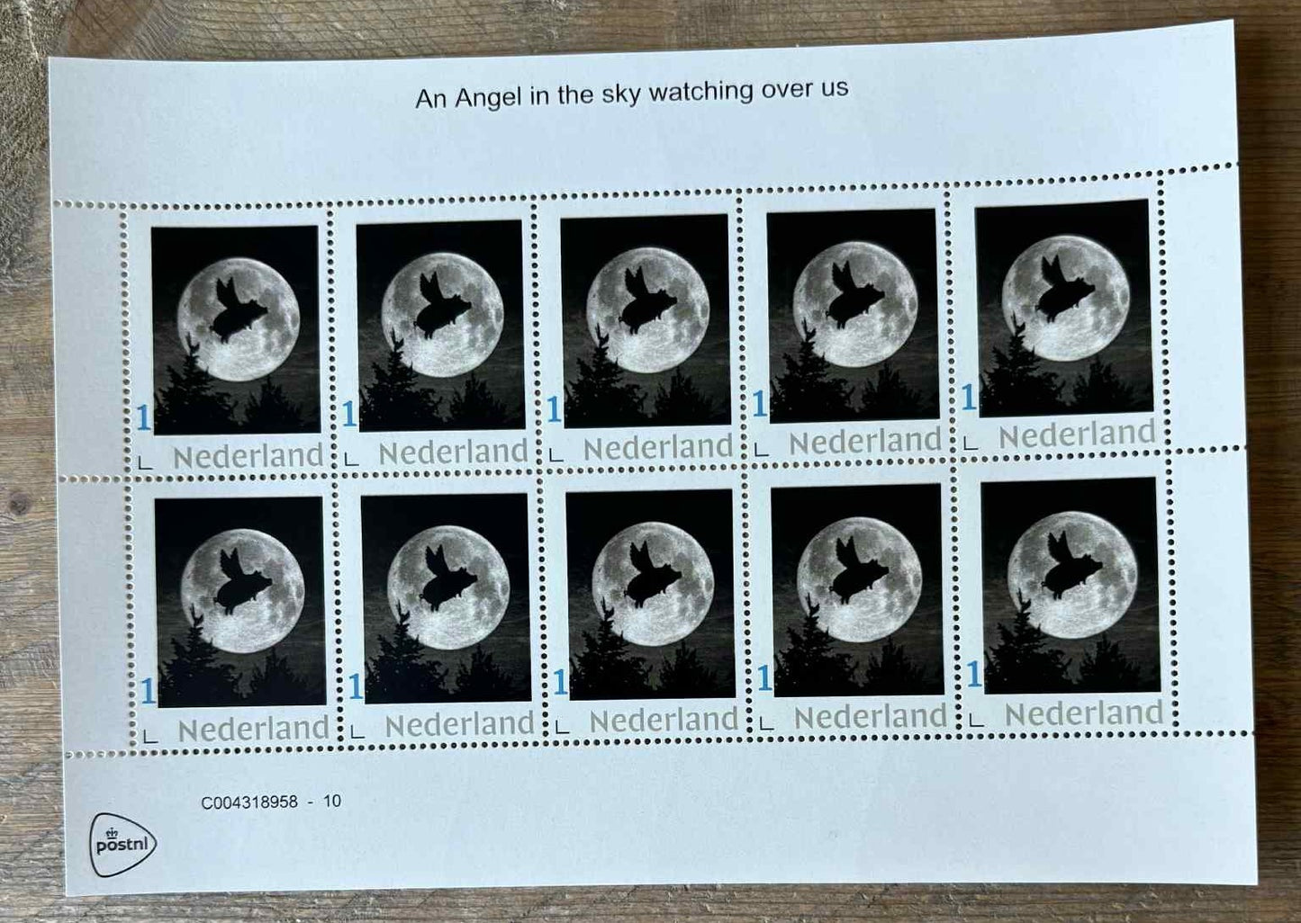 Stamp sheet - Angel in the Sky