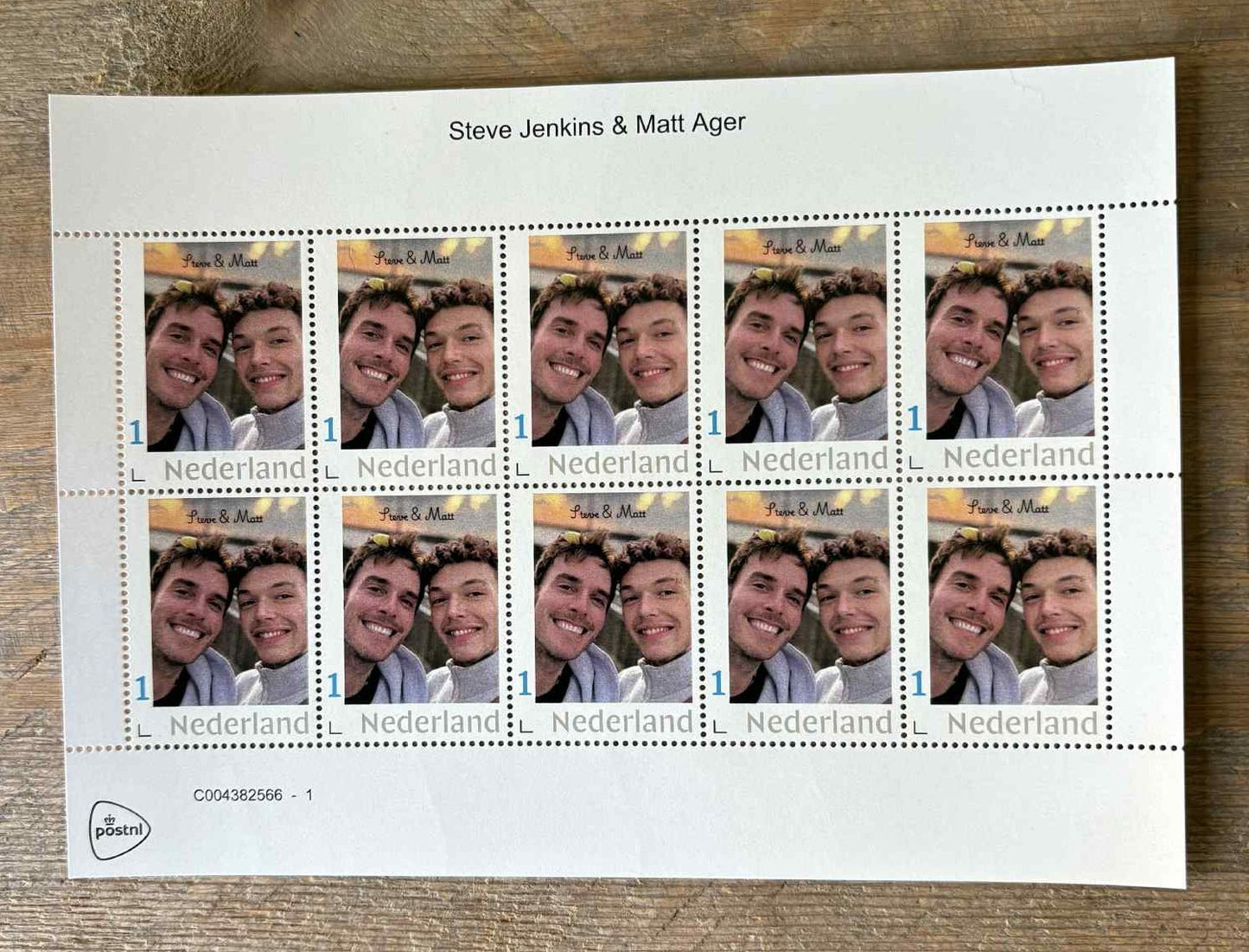 Stamp Sheet - Steve and Matt
