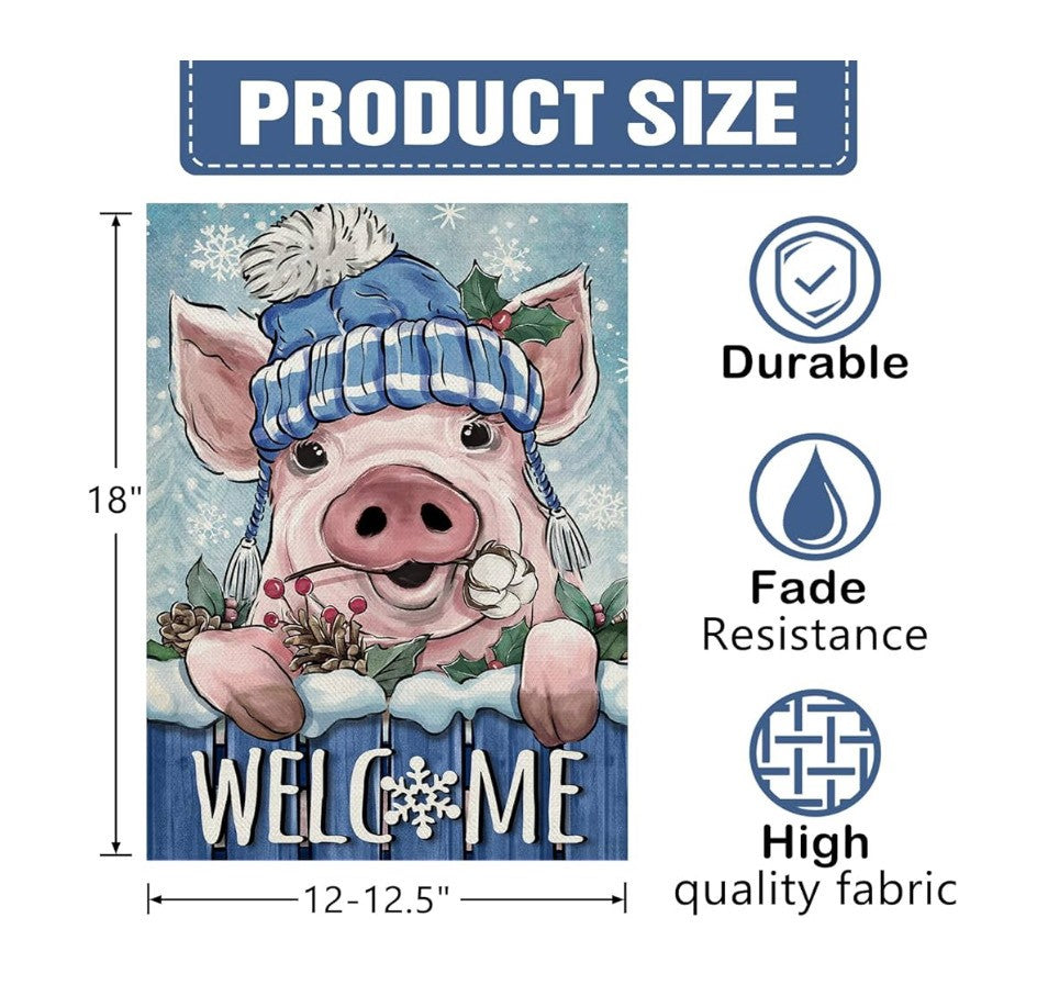 Indoor/outdoor garden flag