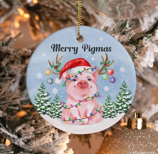 Merry Pigmas Ornament