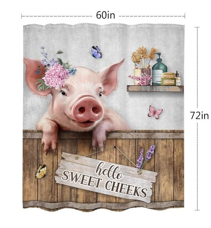 PIggy Shower Curtain (72x60)