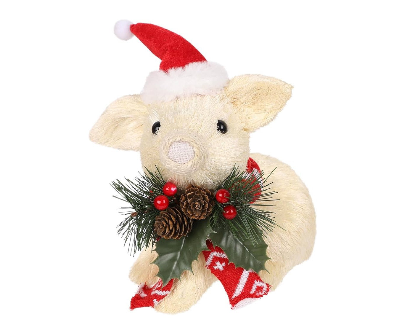 Sisal Christmas piggy