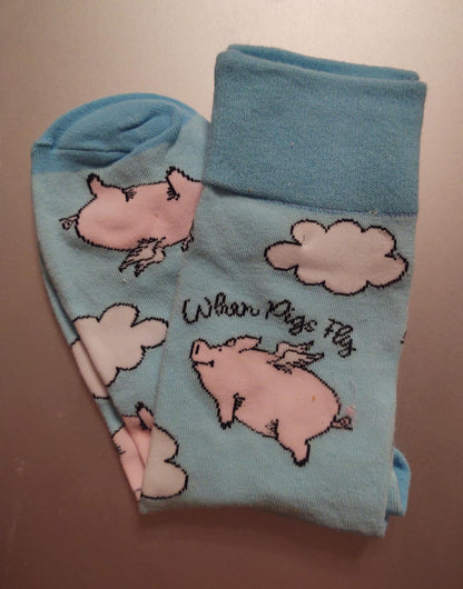 Three pair of fun socks (Esther, Peppa Pig, Winged Pig)