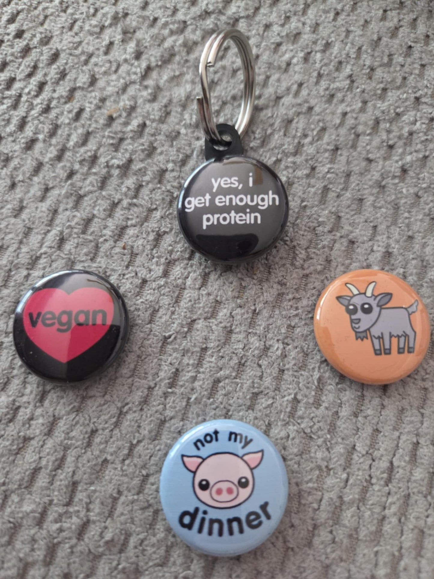 Last Day Fun Item #2 - Esther approved message pins & key ring